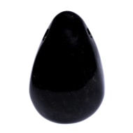 Pendentif Onyx + cordon coton noir 60 cm